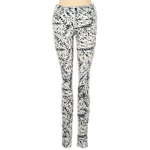 J Brand Jeans White Blue Geometric Skinny Leg High Rise Sz 26 #449